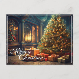 Xmas Motief met Cadeaus onder de kerstboom Feestdagenkaart