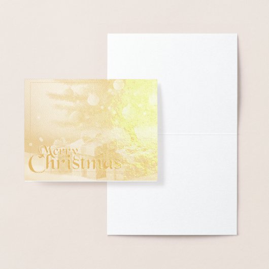 Xmas Motief, met Cadeaus Onder de Kerstboom Folie Kaarten (Display)