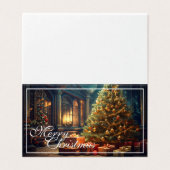 Xmas Motief met Cadeaus onder de kerstboom Kaart (Buitenkant ongevouwen)