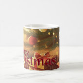 Xmas Motief, met Cadeaus Onder de Kerstboom Magische Mok (Center)