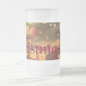 Xmas Motief, met Cadeaus Onder de Kerstboom Matglas Bierpul (Center)