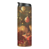 Xmas Motief, met Cadeaus Onder de Kerstboom Thermosbeker (Geroteerd rechts)