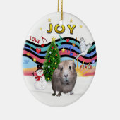 Xmas Music 1 - Guinee Pig #2 Keramisch Ornament (Rechts)