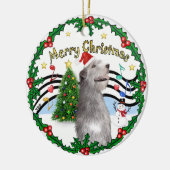 Xmas Music 1 - MC - Irish Wolfhound (pet) Keramisch Ornament (Links)