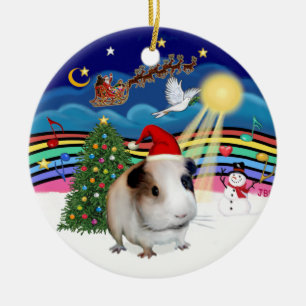 Xmas Muziek 3 - Cavia #1 Keramisch Ornament
