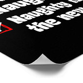 Xmas Nice Naughty Naughty Is The New Nice Christma Poster (Hoek)