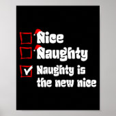 Xmas Nice Naughty Naughty Is The New Nice Christma Poster (Voorkant)