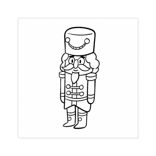 Xmas Nutcracker Rubberstempel (Afrduk)