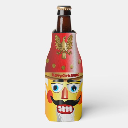 Xmas Nutcracker Speelgoed Soldier Flesjeskoeler (Fles Voorkant)