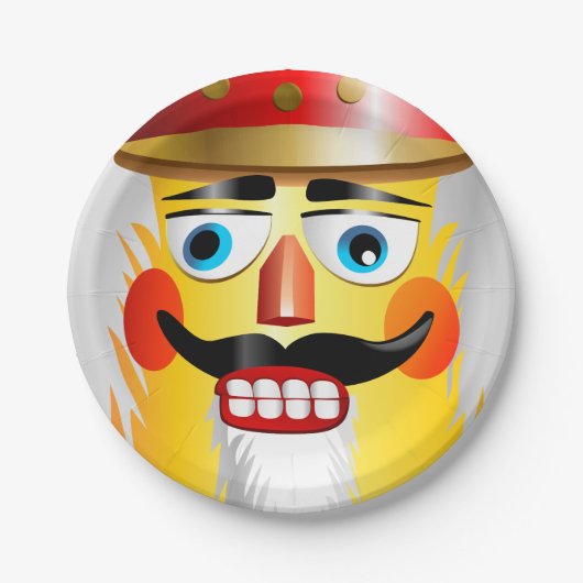 Xmas Nutcracker Speelgoed Soldier met legerpapier  Papieren Bordje (Voorkant)