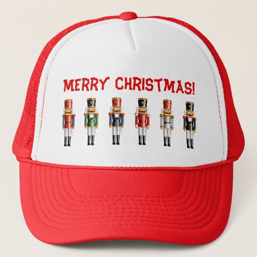 Xmas Nutkraker Soldaten Trucker Pet (Voorkant)