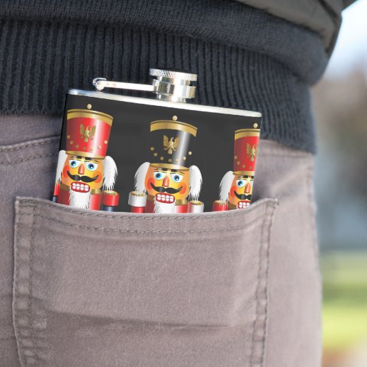 Xmas Nutkraker Speelgoed soldaten Heupfles (Voorbeeld)