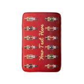 Xmas Nutkraker Speelgoed soldaten leger Badmat (Voorkant Verticaal)