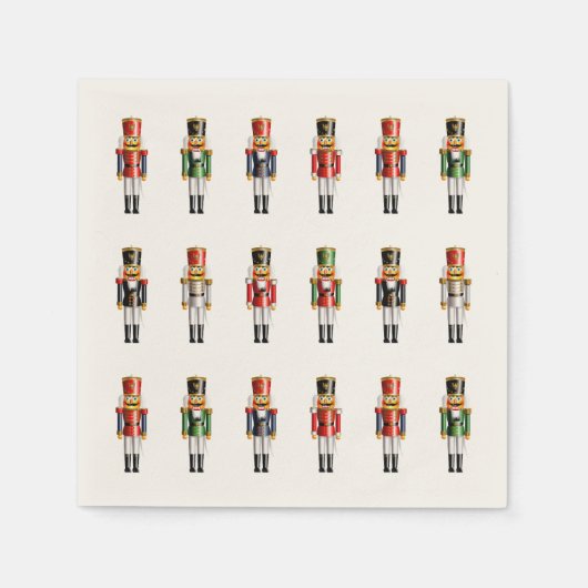 Xmas Nutkraker Speelgoed soldaten Servet (Voorkant)