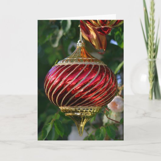 Xmas Ornament Feestdagen Kaart (Voorkant)