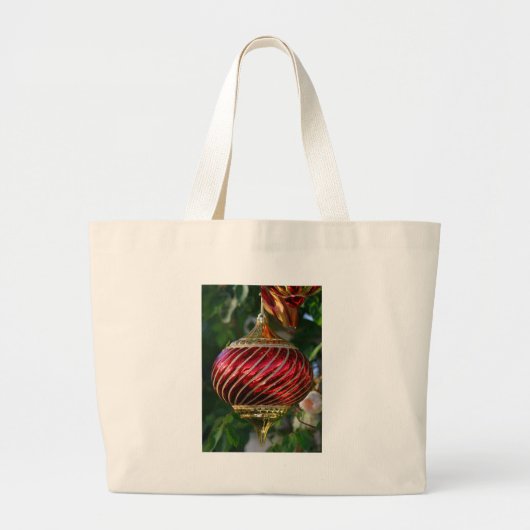 Xmas Ornament Grote Tote Bag (Voorkant)