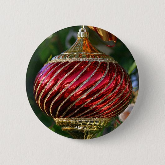 Xmas Ornament Ronde Button 5,7 Cm (Voorkant)