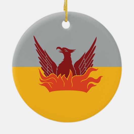 Xmas Ornament - San Francisco Fog & Gold Flag (Achterkant)