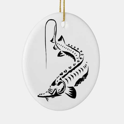 >XMAS ORNAMENT -STURGEON FISH-AMU DARYA TRIBAL (Rechts)
