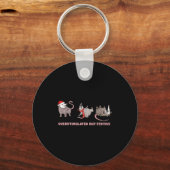 Xmas Ossums Overstimulated But Festive Ssum Christ Sleutelhanger (Voorkant)