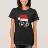 Xmas Pajama Group Matching Gaga Pet met kerstmis T-shirt (Voorkant)