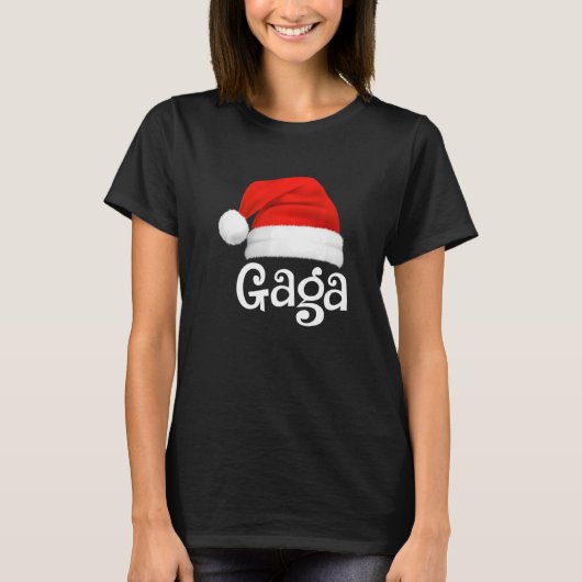 Xmas Pajama Group Matching Gaga Pet met kerstmis T-shirt (Voorkant)