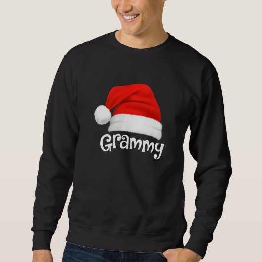 Xmas Pajama Group Matching Grammy Christmas Hat Trui (Voorkant)