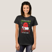 Xmas Pajamas Be Nice To The Dental Lab Technician  T-shirt (Voorkant volledig)