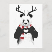 Xmas panda feestdagenkaart (Voorkant)
