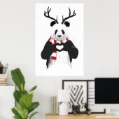 Xmas panda poster (Thuiskantoor)