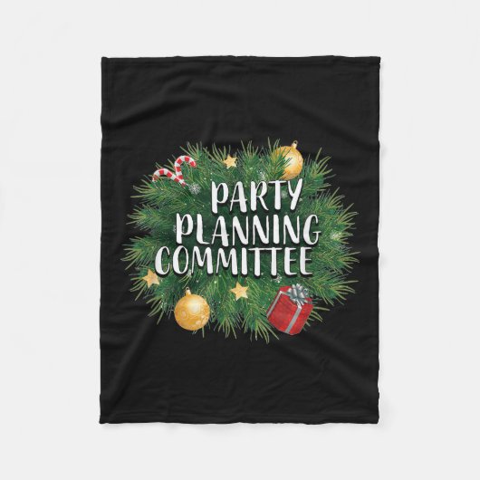Xmas Party Planning Tees &amp; Aparel _ Red Party  Fleece Deken (Voorkant)