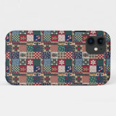 xmas-patchwork Case-Mate iPhone case (Achterkant (horizontaal))