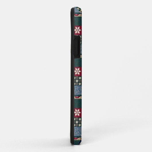 xmas-patchwork Case-Mate iPhone case (Achterkant/rechts)