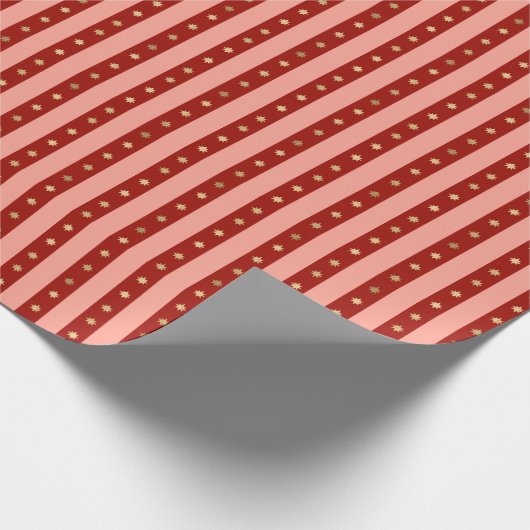 Xmas Patchwork Holiday Noel Christmas Wrapping  Cadeaupapier (Hoek)