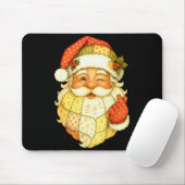 Xmas Patchwork Santa Claus Christmas Funny Mens Wo Muismat (Met muis)