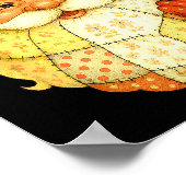 Xmas Patchwork Santa Claus Christmas Funny Mens Wo Poster (Hoek)