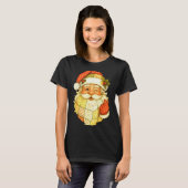 Xmas Patchwork Santa Claus Christmas Funny Mens Wo T-shirt (Voorkant volledig)