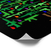 Xmas Patriotic 2nd Amendment Gun Christmas Tree Poster (Hoek)