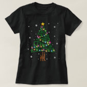 Xmas Patriottische 2e wijziging Pistool kerstboom T-shirt (Design voorkant)