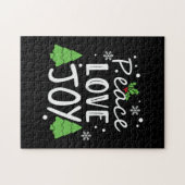 Xmas Peace Love Joy Legpuzzel (Horizontaal)