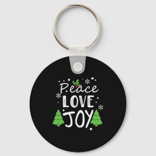Xmas Peace Love Joy Sleutelhanger