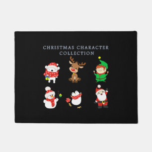 Xmas Personages collectie T-shirt Kerst Deurmat