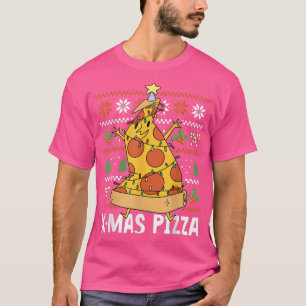 Xmas Pizza voor Kerstmis T-shirt