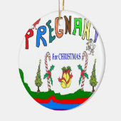 XMAS PREGNANCY KERAMISCH ORNAMENT (Links)