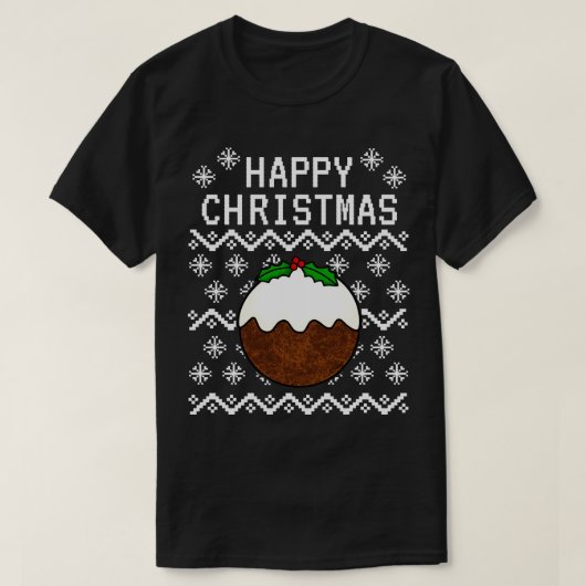 Xmas pudding lelijke kerst 1 t-shirt (Design voorkant)