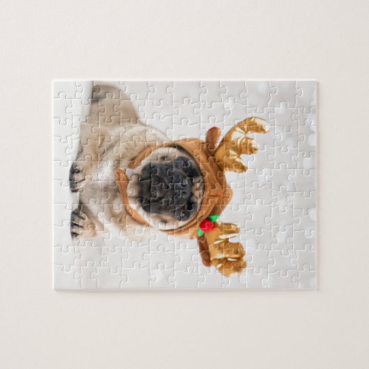 XMas Pug Legpuzzel (Horizontaal)