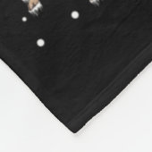 Xmas Pug Sledge Christmas Sledge Santa Dog  Fleece Deken (Hoek)