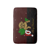 XMas Puppy Badmat (Voorkant Verticaal)