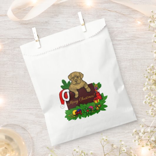 XMas Puppy Bedankzakje (Geknipt)