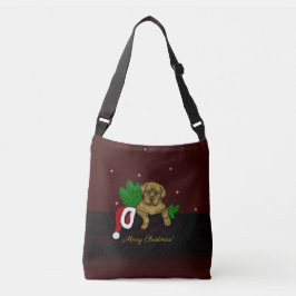 XMas Puppy Crossbody Tas